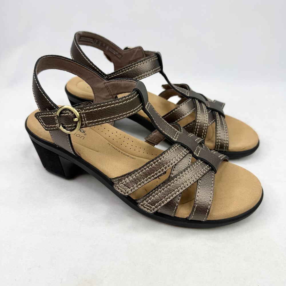 New Clarks Emily2 Rose Bronze Sandals 7.5